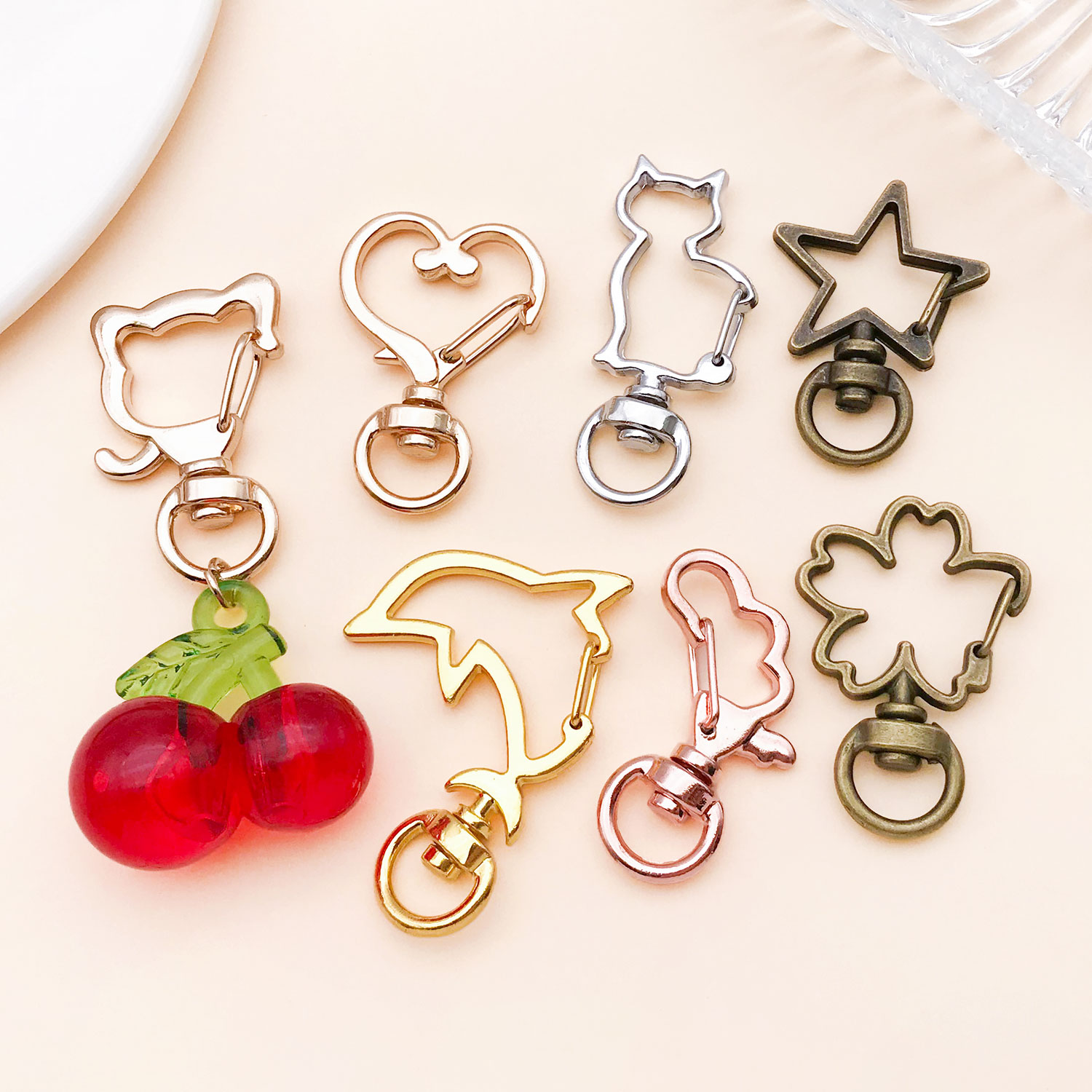 5pcs/lot Heart Star Moon Cat D - Flower Supply review and price