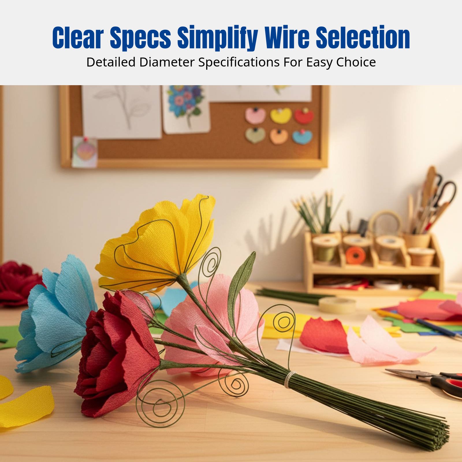 DIY Handcraft Floral Stem Wire - Flower Supply review and price