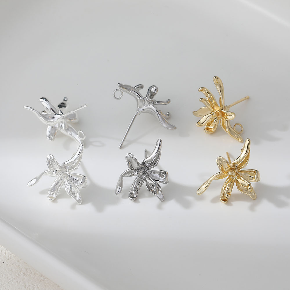 4PCS Dainty Flower Shape Ear S - Flower Supply review and price