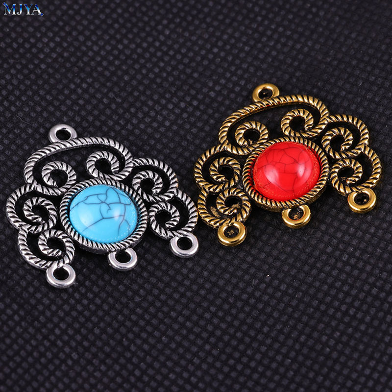 MJYA 5pcs/lot Vintage Alloy Tu - Flower Supply review and price