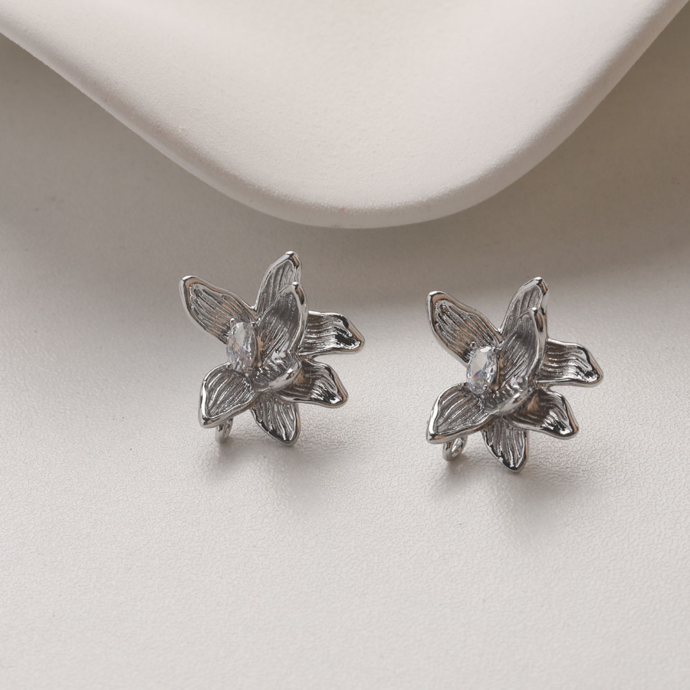 4PCS Dainty Flower Ear Studs E - Flower Supply review and price
