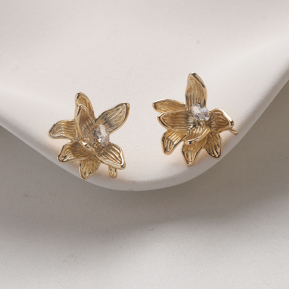 4PCS Dainty Flower Ear Studs E - Flower Supply review and price